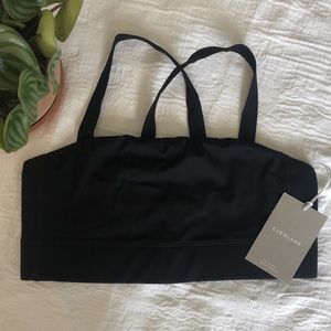 NWT Everlane Strappy Black Crop Top